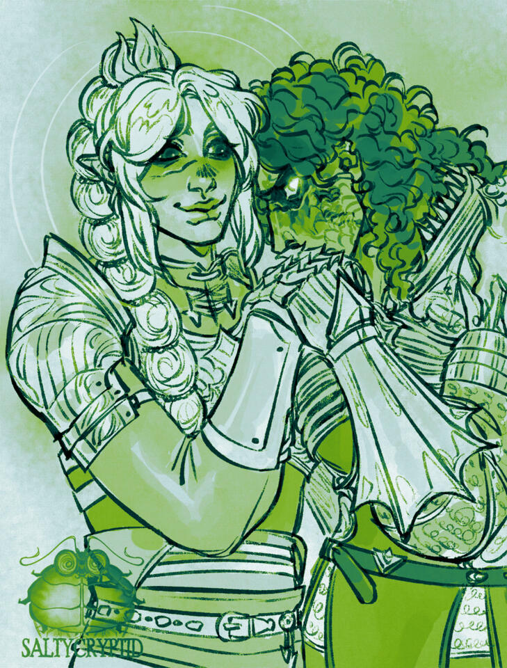 Shadowheart (BG3) + Maram Demir (OC)